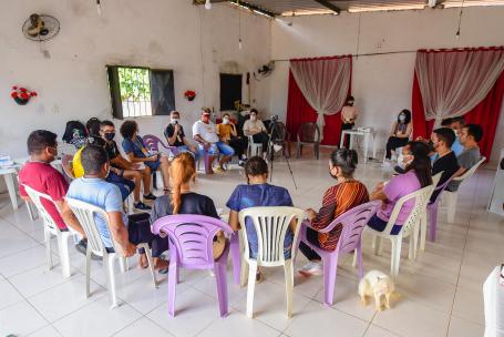 Reunião da coalizão de atores locais no residencial Edgar Gayoso, em Teresina/PI
