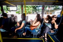 Maioria das denúncias foram de crimes ocorridos dentro dos ônibus (Foto: Bruno Campos de Souza/WRI Brasil)