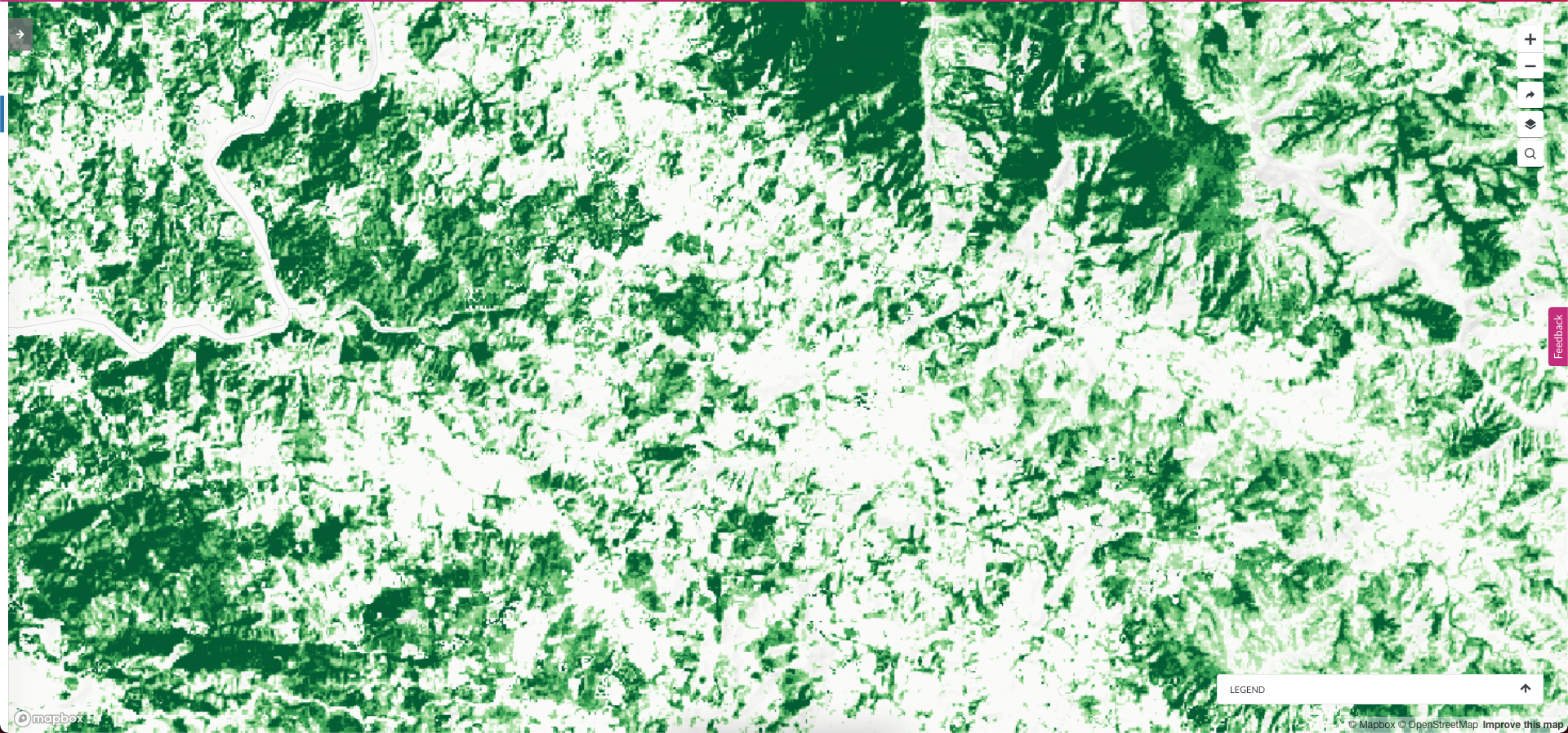 <p>gráficos mostra árvores em paisagens-mosaico no méxico</p>