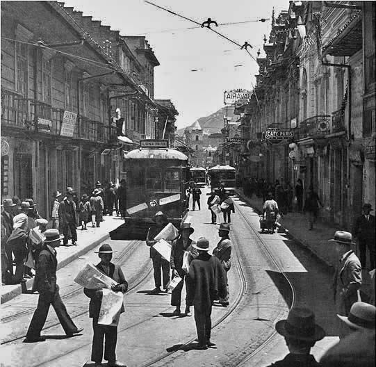<p>imagem da avenida séptima na dácada de 1930</p>