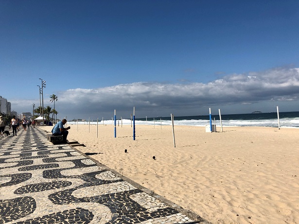 foto do calçadão da praia de ipanema