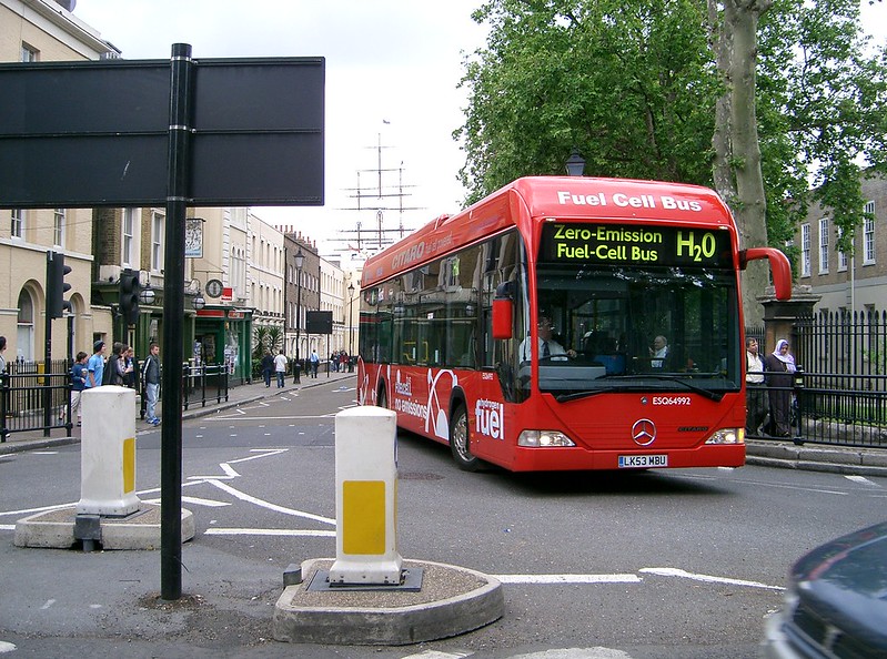 <p>foto de ônibus a hidrogênio em Londres</p>