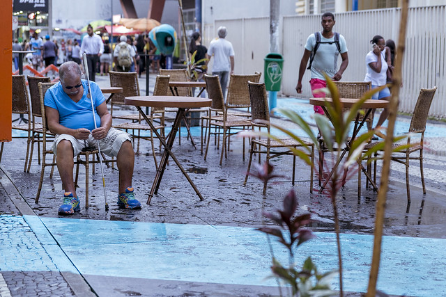 <p>Rua Completa em Juiz de Fora: intervenção de urbanismo tático para testar a mudança (foto: Daniel Hunter/WRI Brasil)</p>